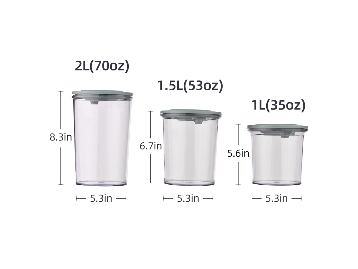 Recipientes de Armazenamento Airtight LAXISCREED 20kpa