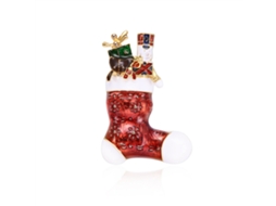 Meias Fashion Santa Com Broche Laxiscreed, Presente De Joalharia Personalizado E Elegante