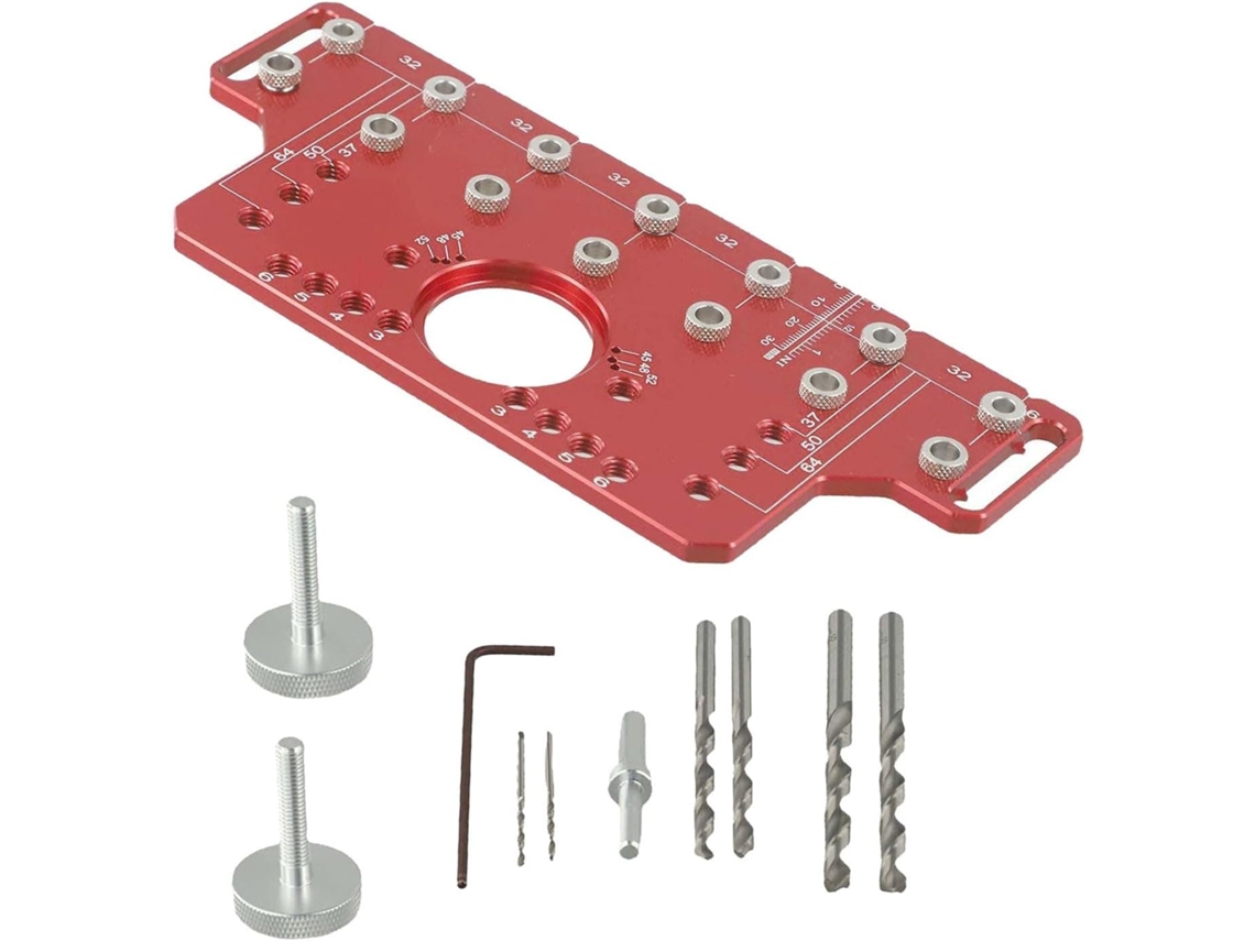 Kit Para Porta De Alumínio, Gabarito De Furação Ajustável Para Armário, Calibre