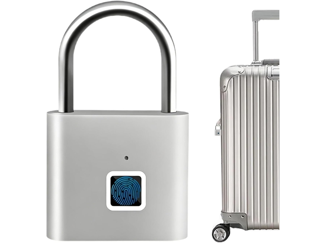 Cadeado Com Impressão Digital, Carregamento Usb, Fechadura De Impressão Digital