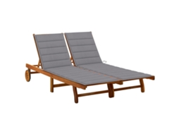 Sunlounger, Sunloungers Vidaxl Marrom Madeira De Acácia (200 X 123 X 85 Cm)