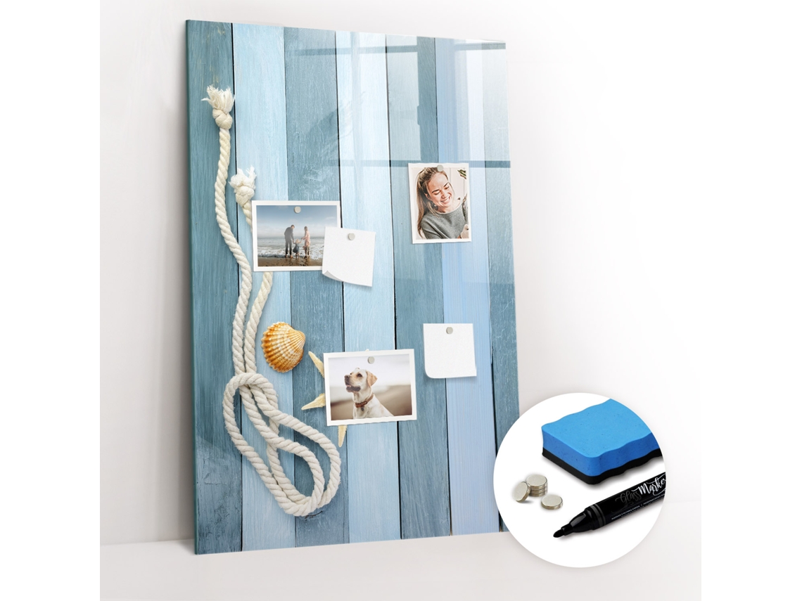 Quadro Magnético De Parede Coisas Marinhas Tábuas Para O Quarto Das Crianças Espelharte (60x90 Cm)