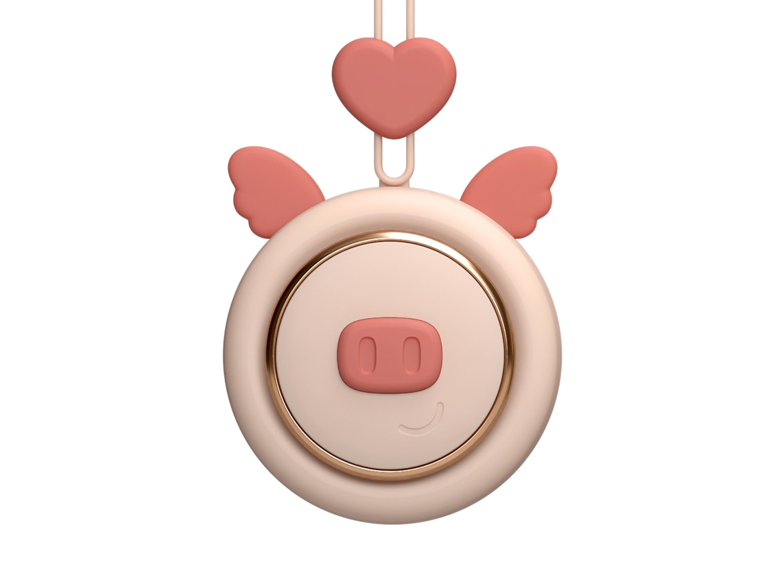 Ventilador De Pescoço Laxiscreed, Compacto E Sem Lâmina, Com Carregamento Usb E Desenho Animado Simpático