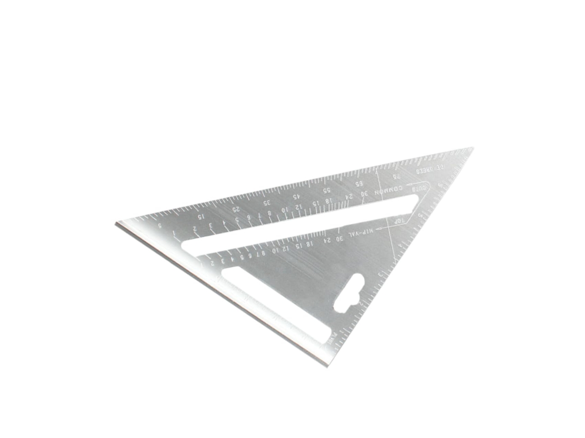 Esquadro, Régua Métrica, Transferidor Triangular, Escala De Ângulos, Alumínio