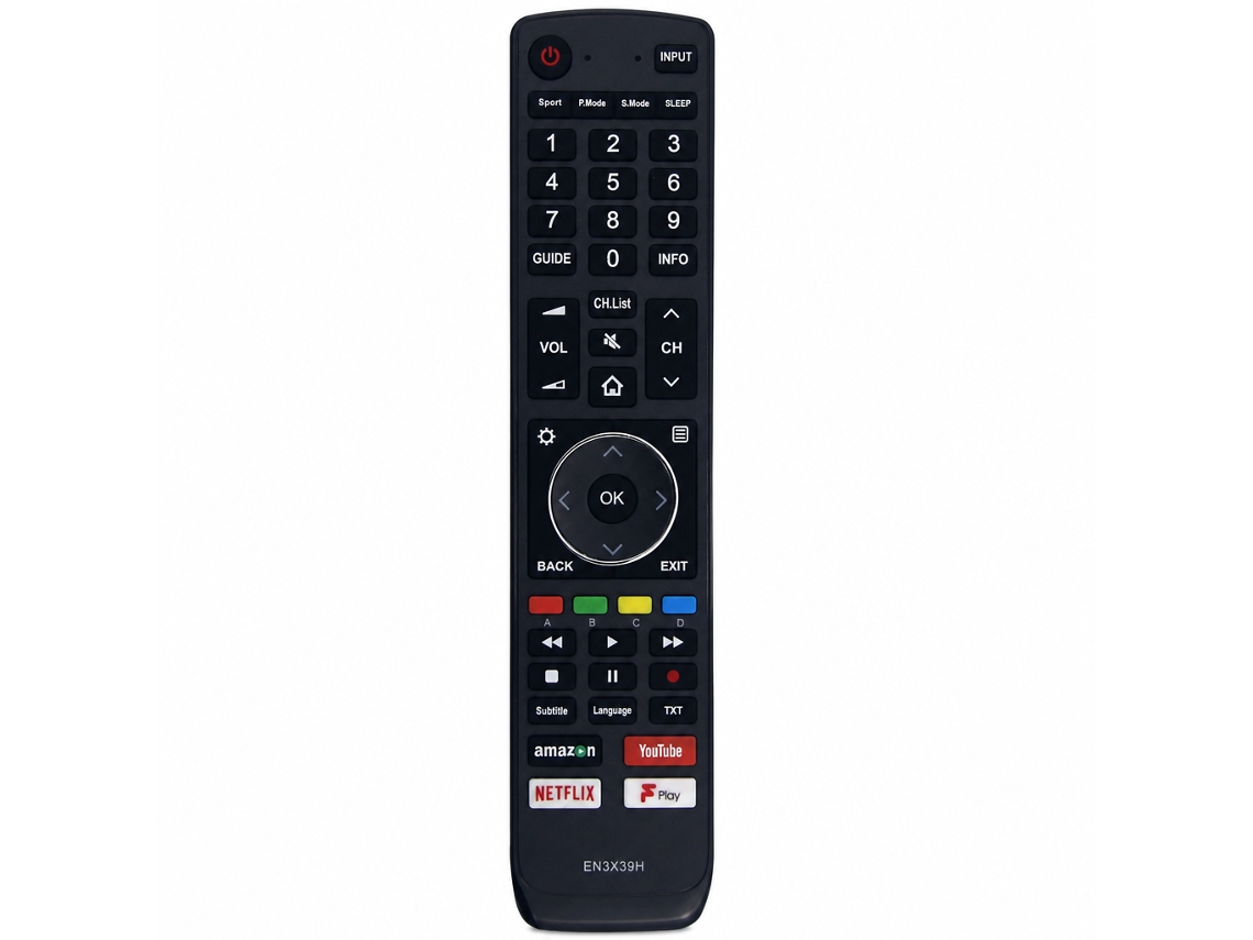 Comando À Distância Para Tv Compatível Com Vu E Hisense En3x39h_zhd