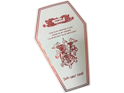 Elegante E Aterrador Estojo De Joias Em Formato De Caixão, Leve E À Prova D'água, Perfeito Para Viagens,