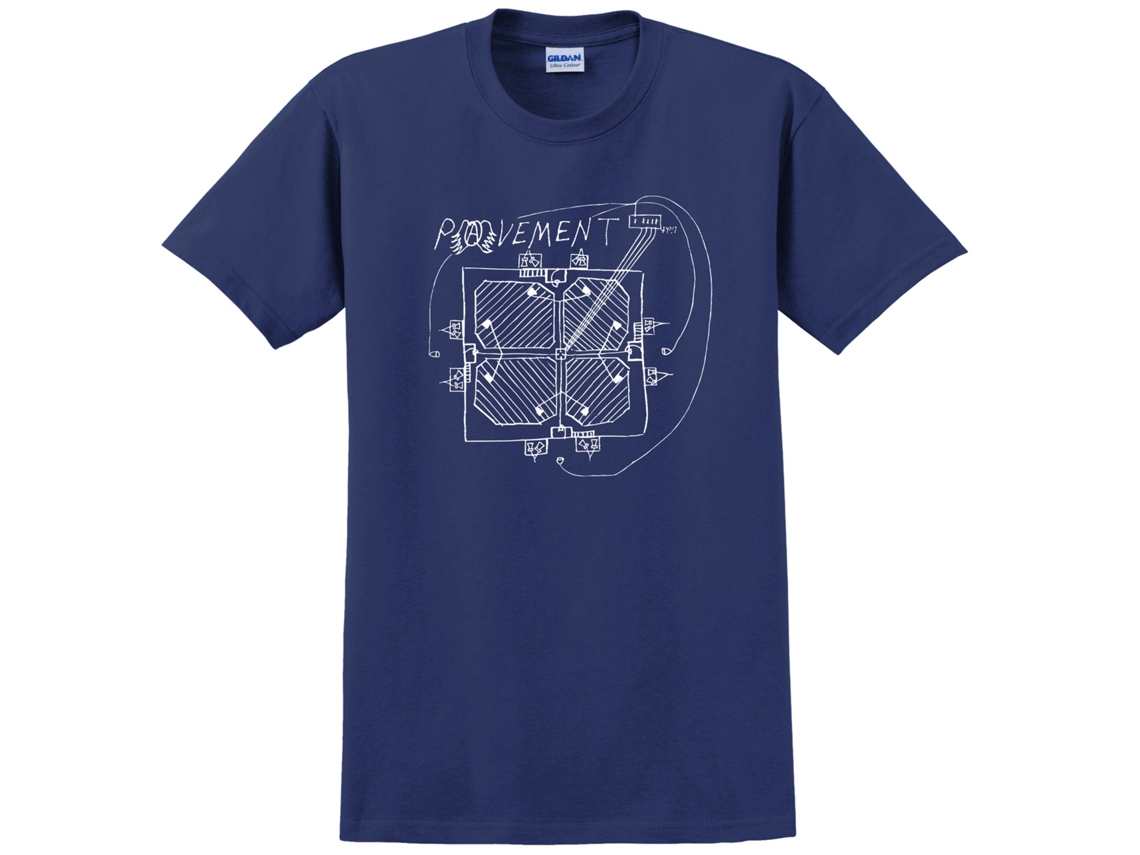 Pavement Stageplot T shirt ROCKINSTONE Unisex Adults Best Sellers Size:s