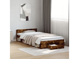 Estrutura De Cama C/ Gaveta 90x190 Cm Derivados De Madeira