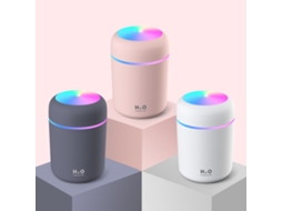 Umidificador de Neblina Portátil 300ml Usb Luz Noturna 2 Modos Auto desligamento para Quarto Carro Escritório