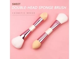 Pincel De Maquiagem Multifuncional Com Ponta Dupla, Pincel Para Pó, Blush, Esponja, Maquiagem Em Pó, Conjuntos De Cosméticos Fly4495 Everley891