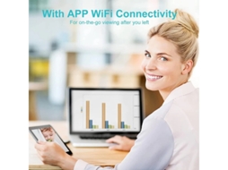 Minicâmera de segurança interna Bestvite, câmera portátil sem fio 4K HD WiFi