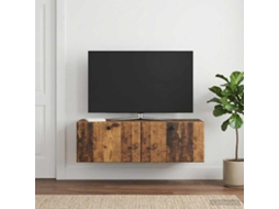 Vidaxl Gabinete De Tv De Parede 98 X 31 X 30 Cm Madeira Antiga