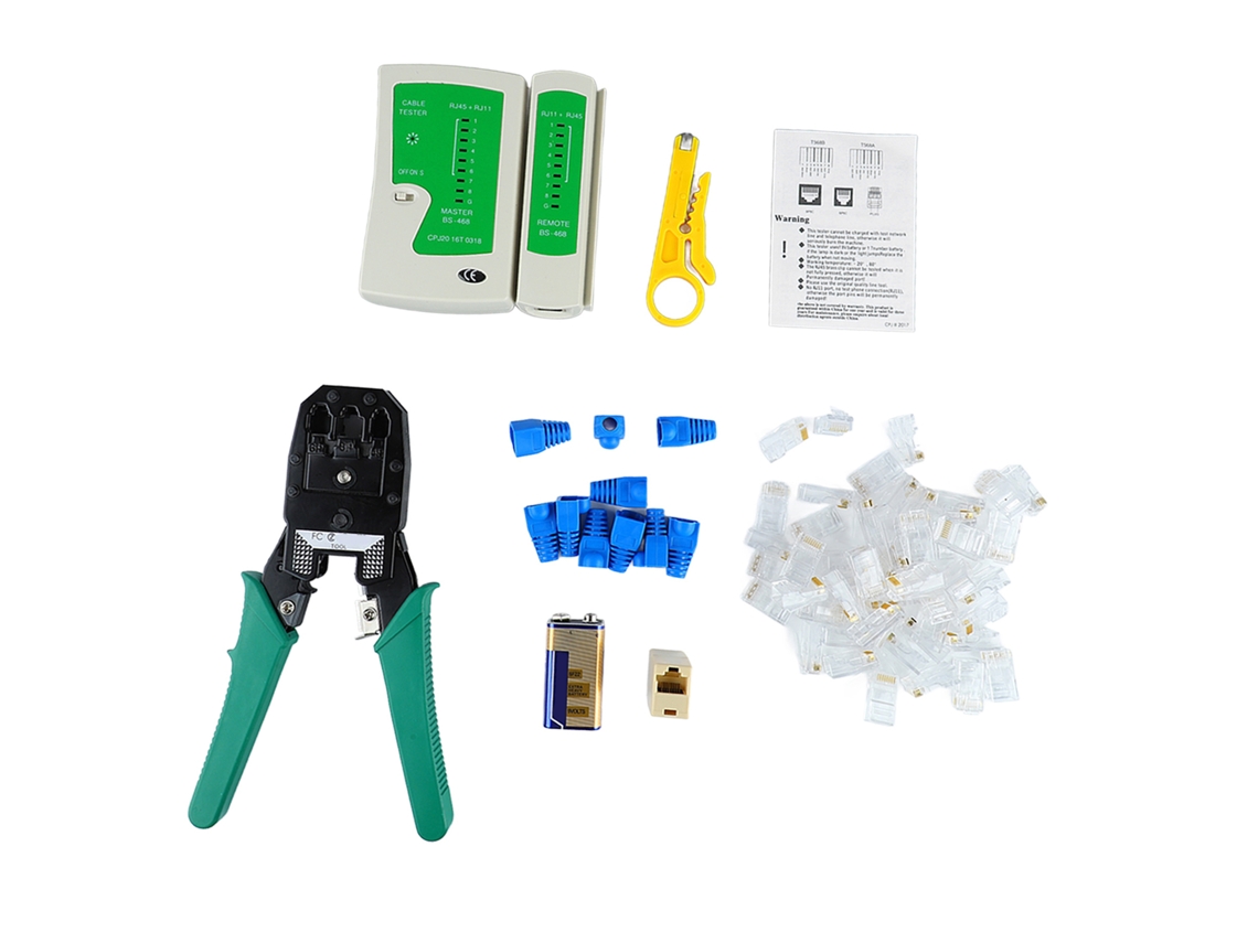 Laxiscreed Alicates Para Conectores Rj45 – Crimpagem E Verificação De Cabos