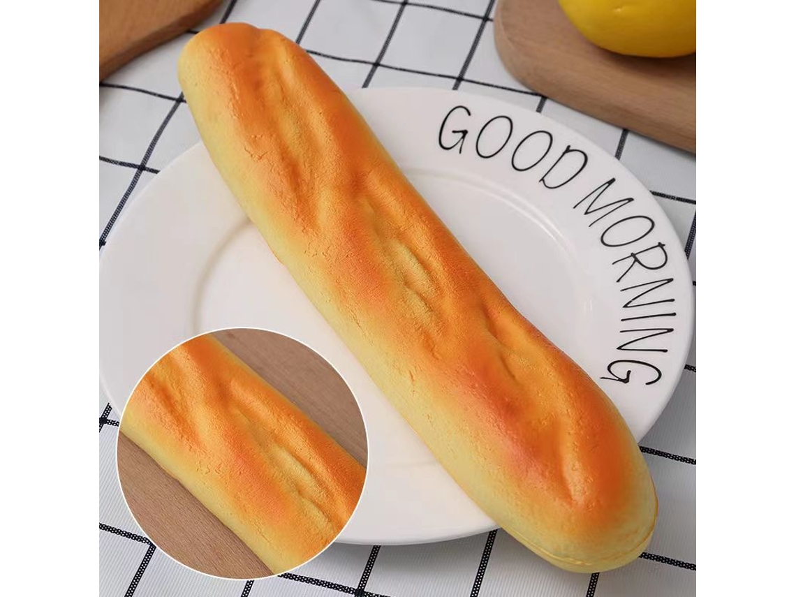 Brinquedo Antiestresse de Recuperação Lenta, Formato Realista de Pão e Bolo, Macio, Baguete Francesa AQUAFORGE