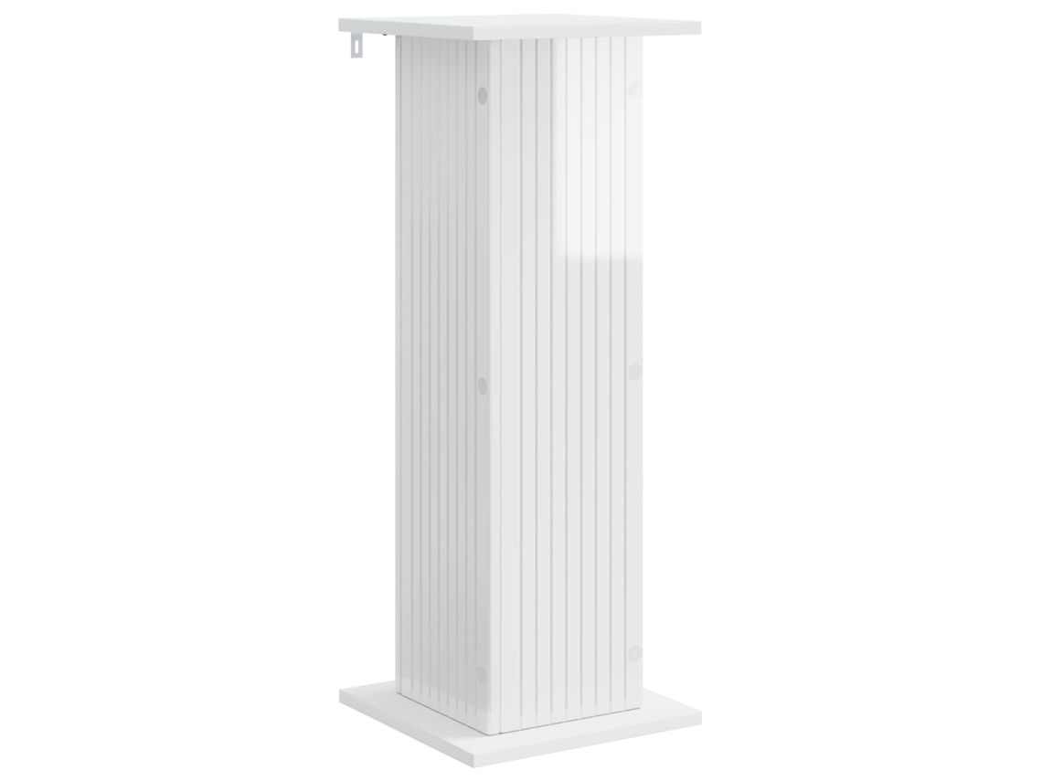 Conjunto 1 Suporte Moderno Para Plantas Vidaxl Branco Derivados De Madeira (30,5 X 30 X 80,5 Cm)