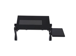 Mesa para Laptop com Suporte de Rato Portátil Ajustável de Alumínio