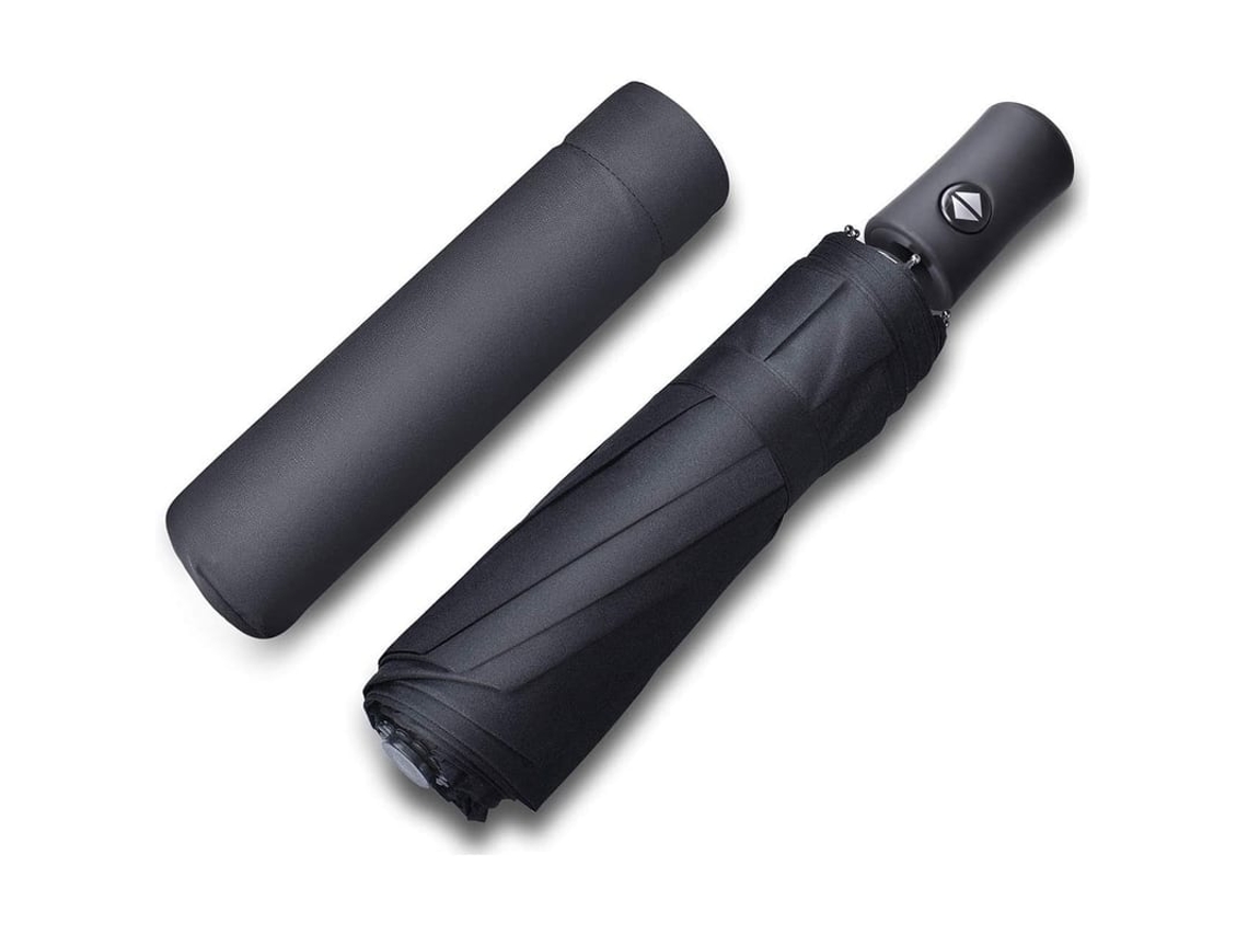 Guarda-chuva Compacto Plegável Leve Com Abertura/fecho Automático Uv Proteção Para Viagem Preto