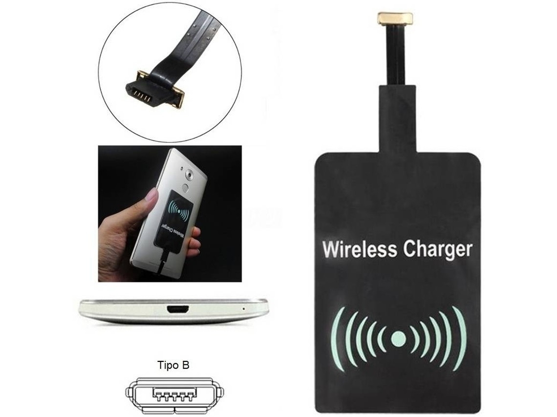 Receptor De Carregamento Sem Fio Qi Micro Usb B