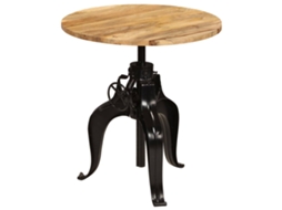 Vidaxl Mesa De Bar Em Madeira Mangueira Maciça 75x(76-110) Cm