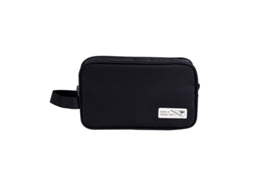Kit de Banho Portátil Separador Seco e Molhado Simples Bolsa de Viagem de Maquilhagem ZSANFS (preto 25,5 * 10,1 14,5 Cm)