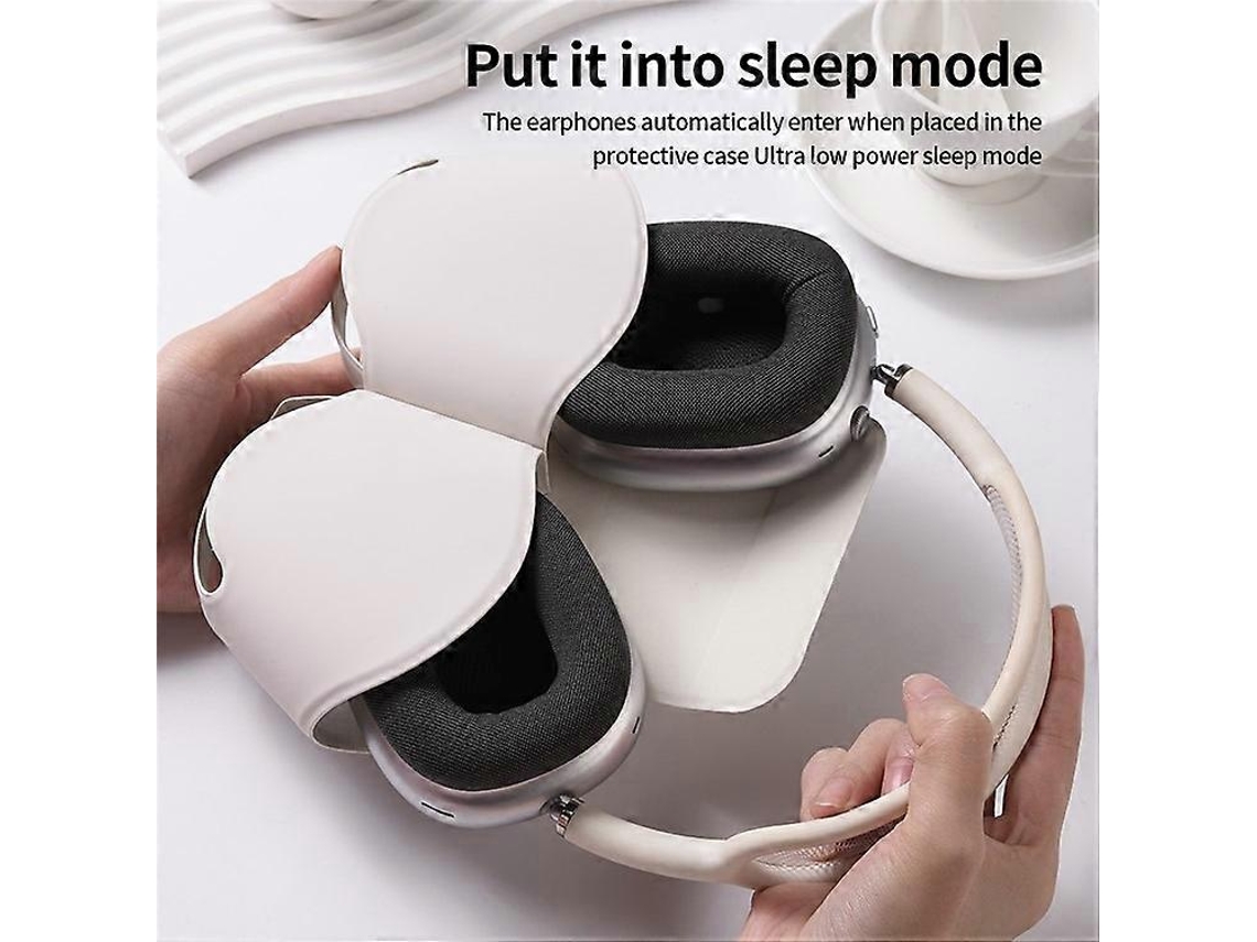 Capa Compatível Para Airpods Max Com Modo De Espera Capa De Couro Pu Para Fones De Ouvido Brilvibera