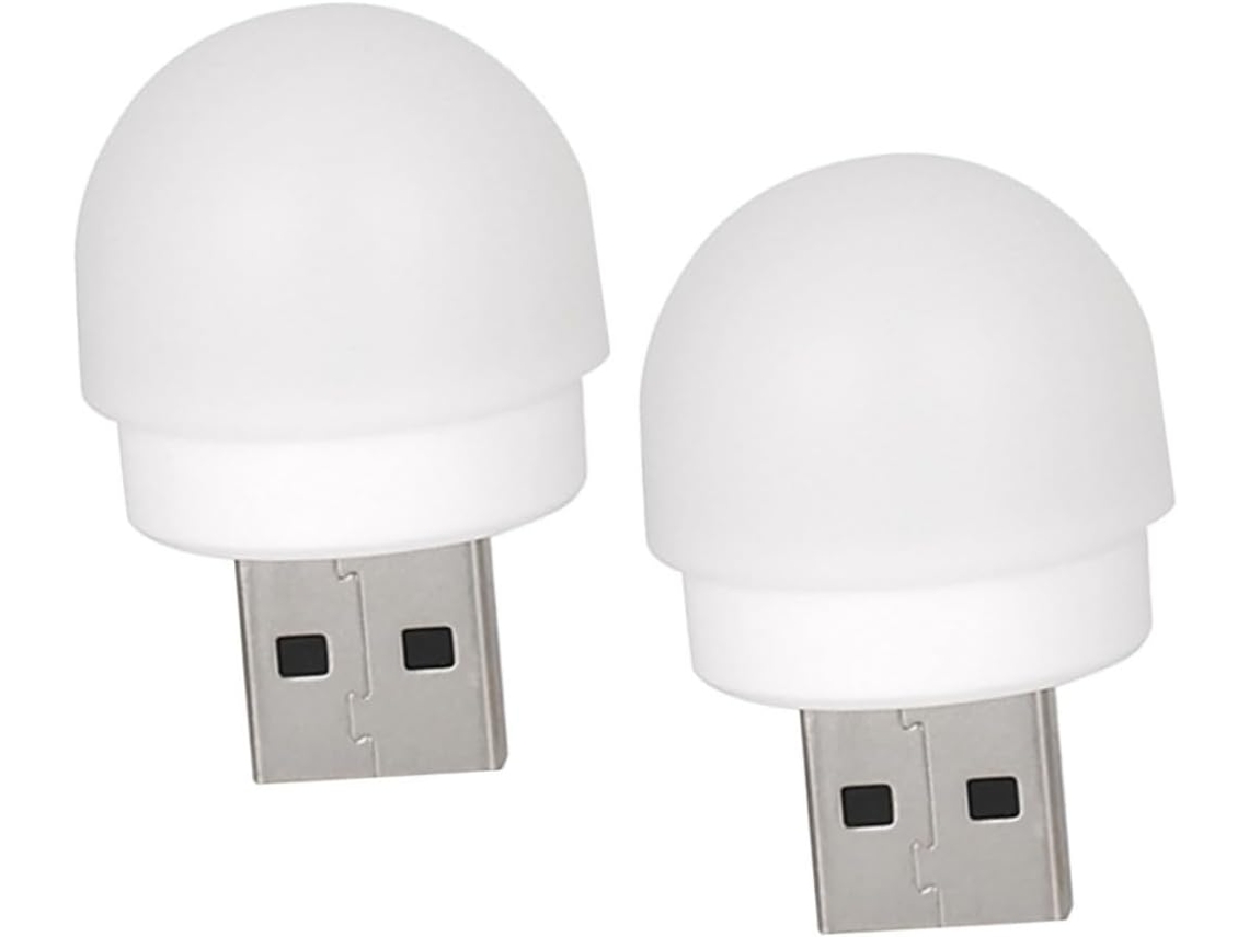 Wooneky Conjunto De 2 Mini Luminárias Noturnas Led Recarregáveis Via