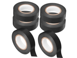 6 Rolos De Fita Isolante Elétrica Pvc Preta, Versátil Para Uso Industrial E Comercial, Adequada Para Fiação E Reparos