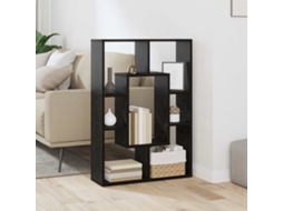 Vidaxl Gabinete De Livros 7 Níveis 63 X 20 X 90 Cm Carvalho Preto