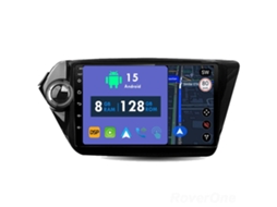 Auto Rádio Carro Bluetooth Autoradio 8GB RAM 128G ROM CarPlay Navegação GPS Ecrã Táctil RoverOne para Kia Rio K2 2011-2015  