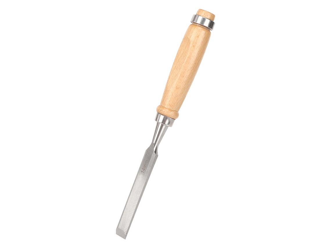 Cincel De Carpinteiro Com Cabo De Madeira E Aço, Ferramenta Profissional Para Trabalho De Madeira Cr V 14mm