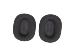 2pcs Capas Ouvido Substituição Fones Ouvido Almofadas Memória Espuma Densa Preto