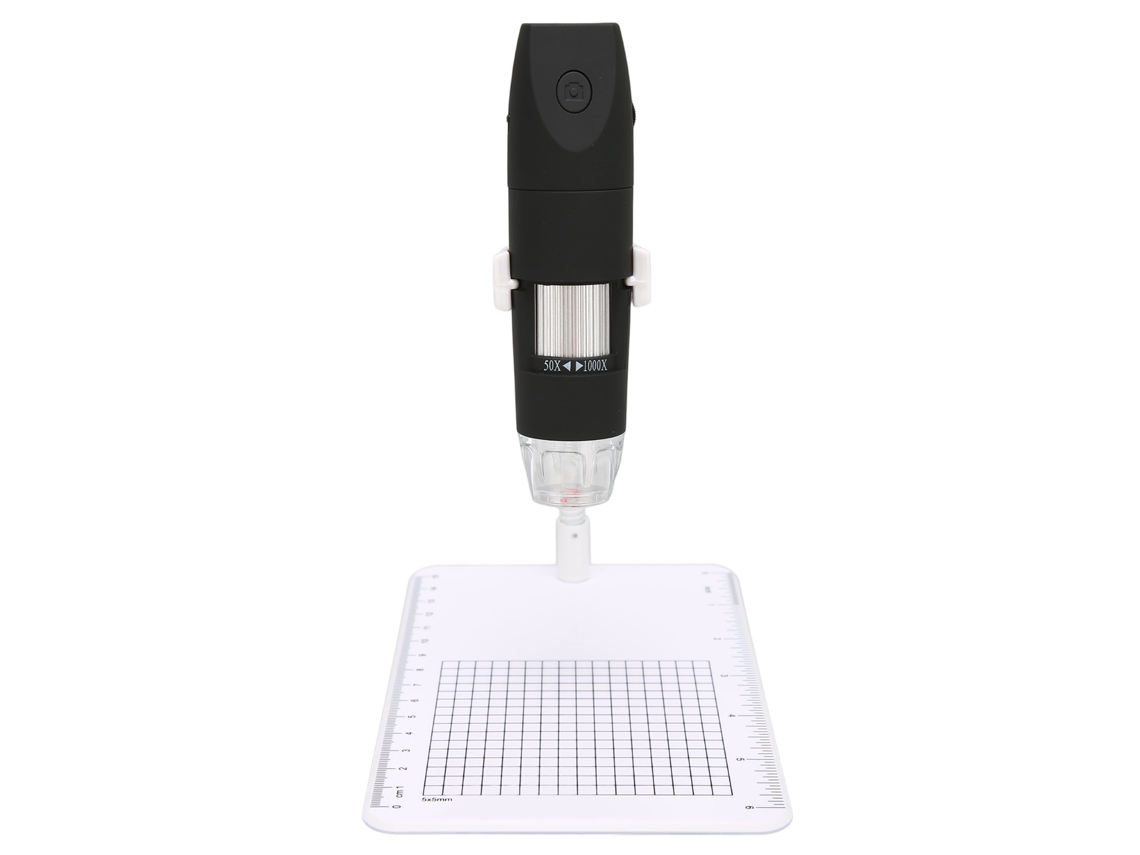 2026zentro-microscópio Digital Sem Fio Minitrêmite 8 Led Hd Câmera Wifi Usb Compatível Com Smartphone Tablet Pc Preto