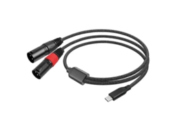 Cabo De Áudio Estéreo Usb Tipo C Para 2 Xlr Macho, 32 Bits/384 Khz, Adequado Para Smartphones E Laptops Yi Wu Aquaforge