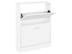 Sapateira Branco Brilhante MAISON EXCLUSIVE 59x17x81 cm