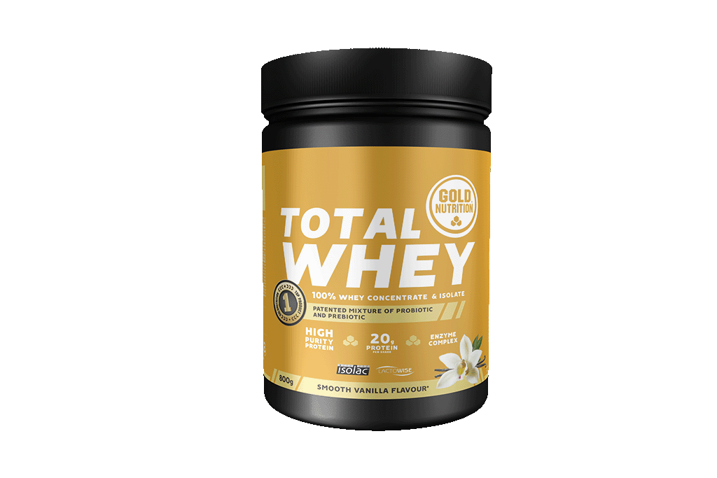 Proteína de Soro Total Whey Baunilha 800 g GOLDNUTRITION