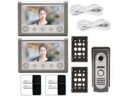 Interfone De Vídeo Com Fio De 7 Polegadas (1-2 Ramais, Lcd De 7 Polegadas)