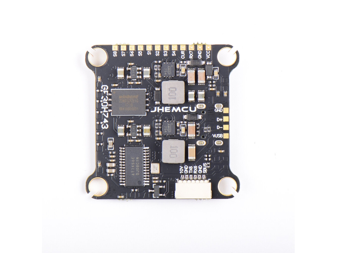 Controlador Voo 30.5x30.5mm Jhemcu Gf30h743 H743 480mhz Barômetro Duplo Osd Blackbox 5v 10v Bec 3 6s Dji O3 Drones Rc MDUG