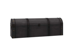 Conjunto 1 Arca Vidaxl Preto Madeira (120 X 30 X 40 Cm)