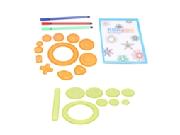 Primerox conjunto de Régua de Desenho para Crianças com Engrenagens Entrelacadas Brinquedo Educativo Diy