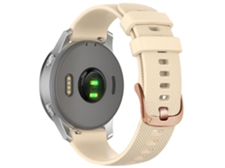 Bracelete para Garmin Silicone Fivela de Aço Rosé Bege XIAOMOYU (18mm)