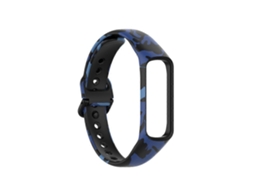 Pulseira de couro genuíno para Galaxy Fit 2 com estrutura de metal e pulseira de substituição Ly Ebike
