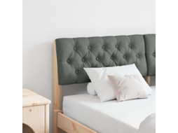 Vidaxl Cabeceira Estofada Cinza Escuro 135 Cm