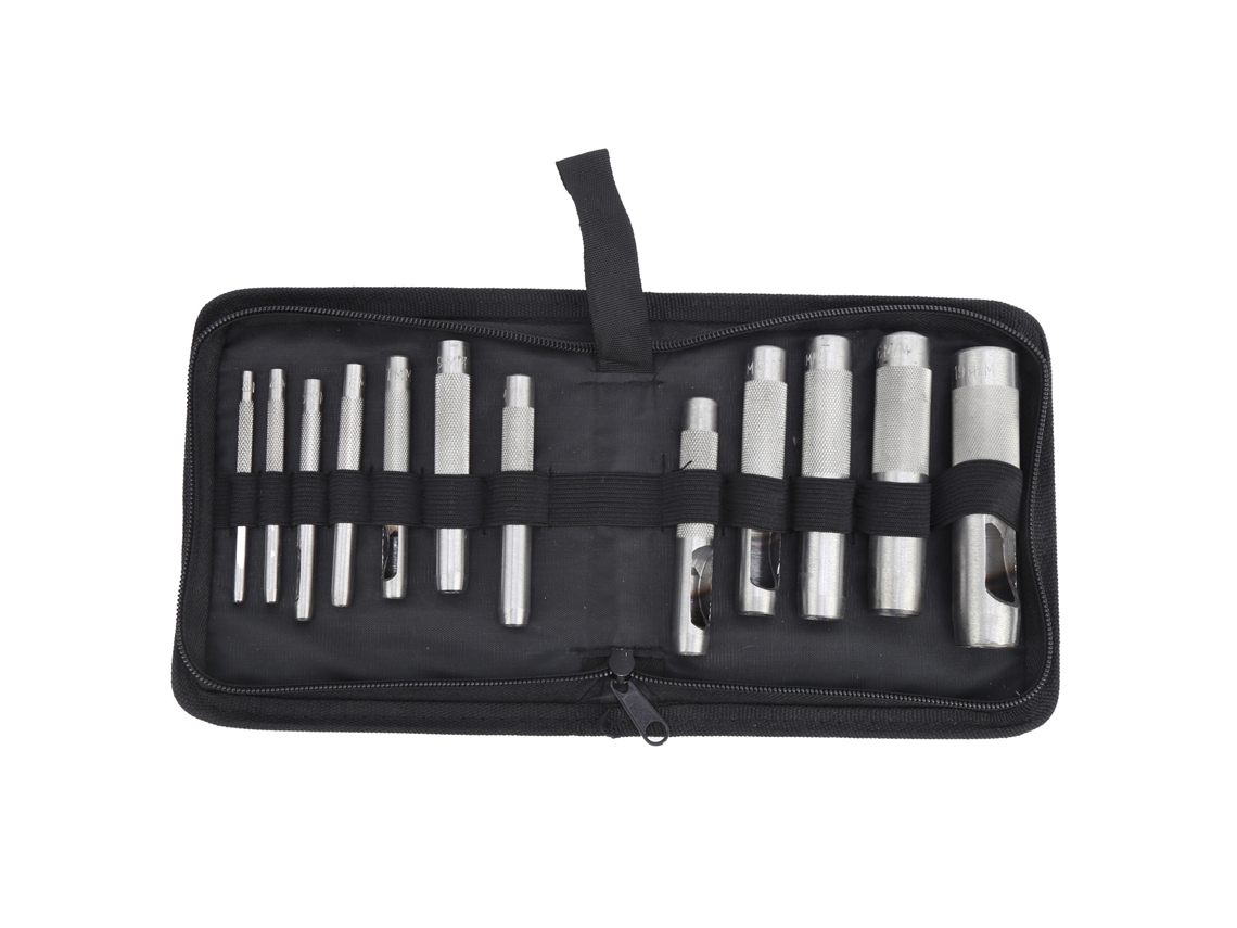 PERFURADORES de Couro YURU com 3 Pontas em Aço Carbono Manual para Furos de 3 a 19mm