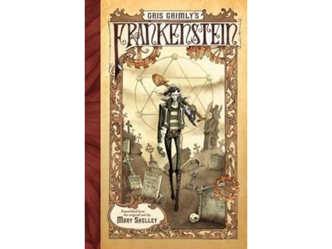 Livro gris grimly's frankenstein de mary shelley (inglês)