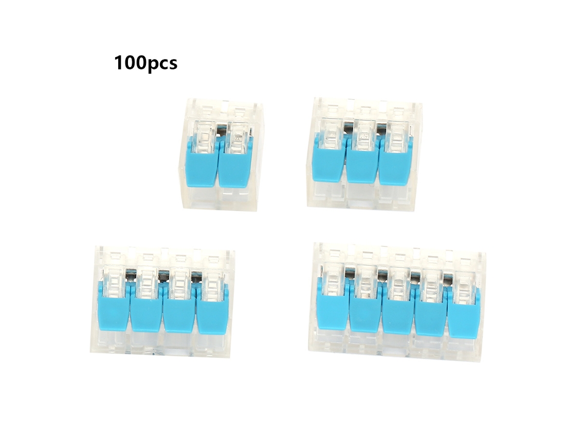 Laxiscreed Conector De Ligação Rápida Pct412/413/414/415 Em Azul Para Terminais De Encaixe, Grande Quantidade