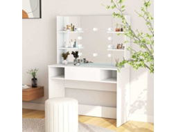 Vidaxl Mesa De Maquilhagem C/ Luzes Led 100x40x135 Cm Mdf Branco