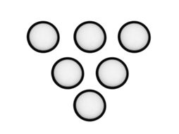 6 peças adequadas para proscenic p8 ferramenta 98x90x14mm acessórios filtro aspirador de pó branco preto pacote peças úteis duráveis