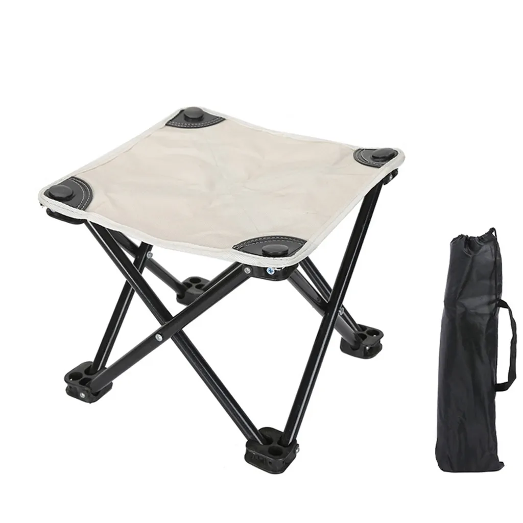 Cadeira de Camping Dobrável AQUAFORGE, Branca, com Bolsa de Transporte