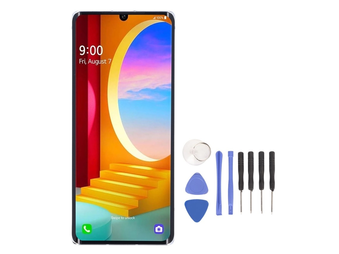 Touchscreen Lcd Display With Fingerprint Reader For Velvet 5g Silver