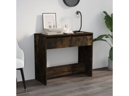 Vidaxl Mesa Consola 89x41x76,5 Cm Derivados De Madeira Carvalho Fumado
